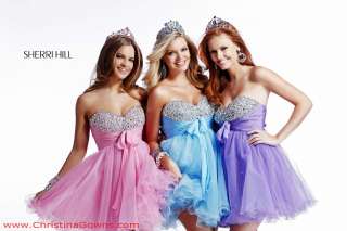 Sherri Hill Blue Prom Prom Dress 2548 Size 6 NWT  
