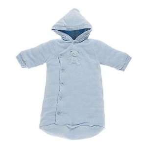   Baby Boy Teddybear Hooded Pram One Size Fits All Newborn & Up: Baby