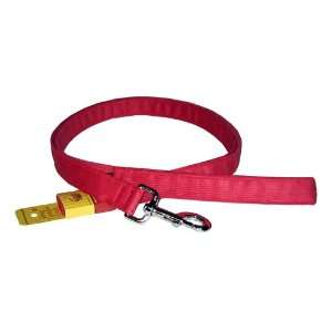  Hemp Corduroy Leash   1 x 6 ft.   Red