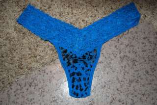 NEW Victorias Secret blue TheLacie thong OneSize S M L  