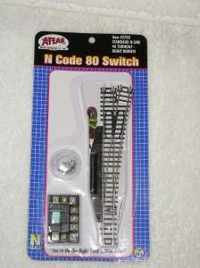 Atlas N Scale Right Remote #6 Turnout #2705  