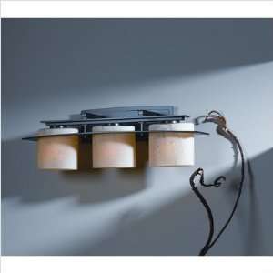   Light Wall Sconce Finish Black, Shade Color Opal