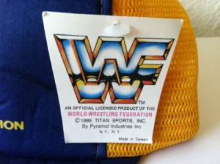VTG WWF WCW WWE TRUCKER WRESTLEMANIA WORLD WRESTLING FED TISA HAT CAP 