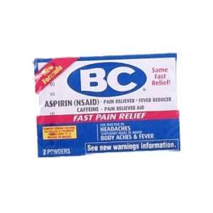  BC ASPIRIN (NSAID) FAST PAIN RELIEF 2 POWDERS FEVER 