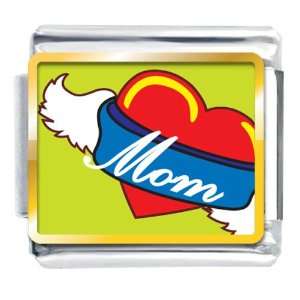  Mothers Day Gifts Heart Mom With Wings Italian Charms 