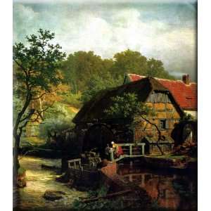   14x16 Streched Canvas Art by Achenbach, Andreas: Home & Kitchen