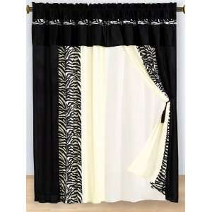   Window Curtain / Drape Set with panels/sheers/valance/tassels: Home