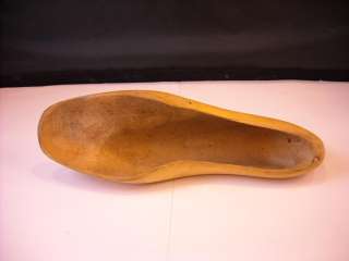 Rustic Vintage Wooden Shoe Mold Form 4.5E  