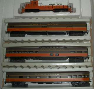 HO TRAINS ILLINOIS CENTRAL 8 PASSENGER CARS SET 338