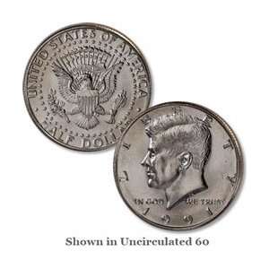 UNCIRCULATED 1991 D Kennedy Half Dollar 