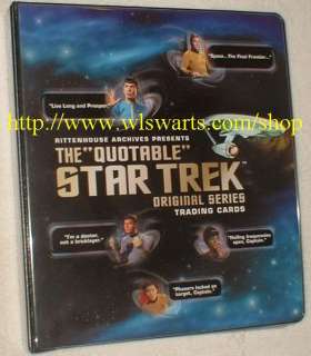 Quotable Star Trek MASTER set of 205 cards RARE MINT James Doohan 
