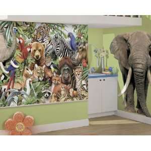  Jungle Animals Peel & Stick Accent Elephant: Home 