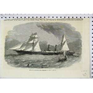  New Spanish Royal Mail Steam Ship Jayme Ii Old Print