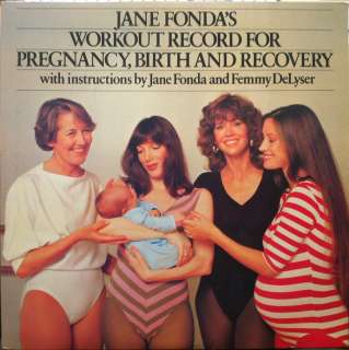 JANE FONDA workout record for pregnancy birth 2 LP m   