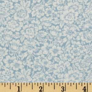  44 Wide Blue Packed Floral The Calisto Collection Fabric 