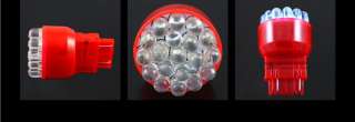 Red 3156 3157 19 LED Bulbs For Tail Brake / Stop Light #A  