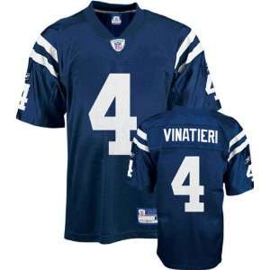 Adam Vinatieri Youth Jersey: Reebok Blue Replica #4 Indianapolis Colts 