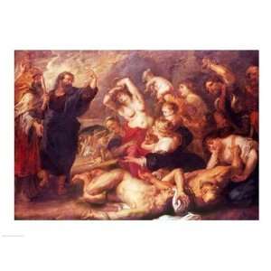  The Brazen Serpent by Peter paul Rubens 24.00X18.00. Art 