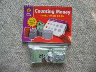 easel back book learn the value of money comes wih play coins and 