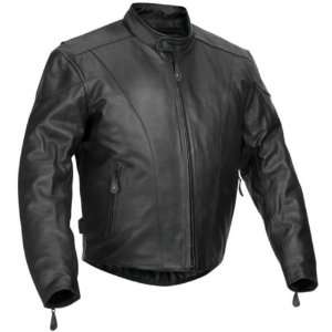  River Road Race Leather Jacket   48/Black Automotive