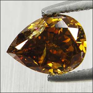 25 Cts Untreated Outstanding Fancy Orange Natural Loose Diamond Pear 