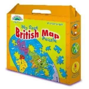  BRITISH MAP PUZZLE. LEAD FREE.
