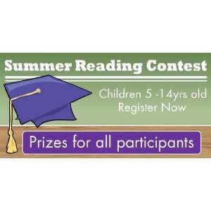  3x6 Vinyl Banner   Summer Reading Contest 