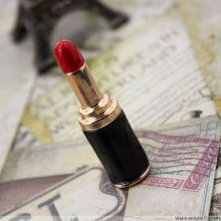 New Coming Vintage Style So Cute Sexy Red Lipstick Rouge Two Finger 
