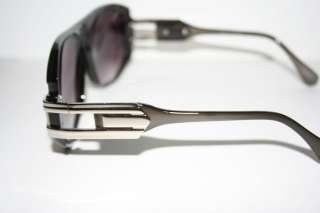 Cazal Design Sunglasses Shades Clear Gray Silver Frame Nerd 80s Retro 