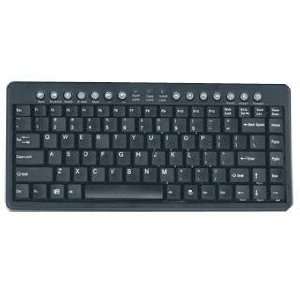  Mini Multimedia PS/2 Keyboard (Black) Electronics