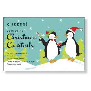  Festive Penguins Invitations