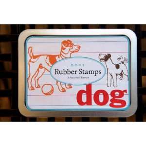    Dog Rubber Stamp Set (3 stamps) by Cavallini: Office Products