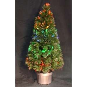  5 Foot Outdoor Lightshow Fiber Optic Christmas Tree
