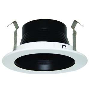  Black Baffle With White 4 Recessed Lighting Trim: Home 