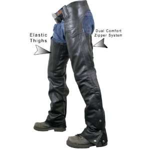  Xelement Mens Advanced Dual Comfort System Leather Chaps 
