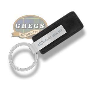  Chevrolet Key Chain Keychain Key Ring   Black Leather 