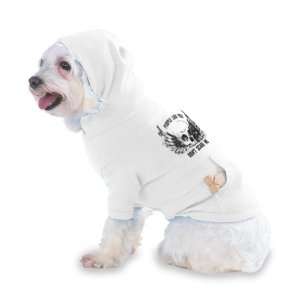PEOPLE LIKE YOU DONT SCARE ME Hooded T Shirt for Dog or Cat LARGE 