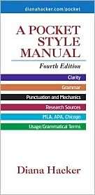 Pocket Style Manual, (0312406843), Diana Hacker, Textbooks   Barnes 