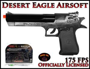 Desert Eagle .44 Magnum Spring Airsoft Pistol Black Officially 