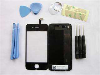 New Black Replacement Digitizer + Rear Back Battery Glass for iPhone 