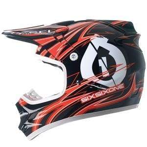   : SixSixOne Flight Logo Helmet   X Large/Red/Black/White: Automotive