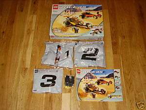 NEW LEGO #4587 DUEL CAR RACERS PULL BACK MOTOR RACE CARS 195 PIECES 