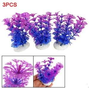  Como 3PCS Indigo Blue Plastic Grass Ornament Decor for 