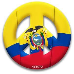  Peace Sign Magnet of Ecuador by MEYOTO Electronics