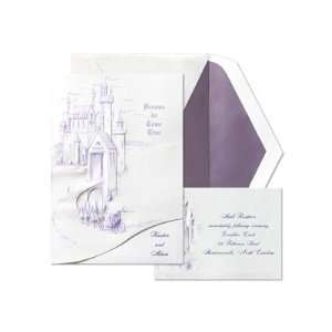  Purple Castle Vellum Wedding Invitation: Health & Personal 