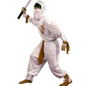  White Ninja Deluxe Costume Child Small 4 6 Toys & Games