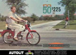 1965 Harley Davidson 50 M50 Moped Motorcycle Brochure  