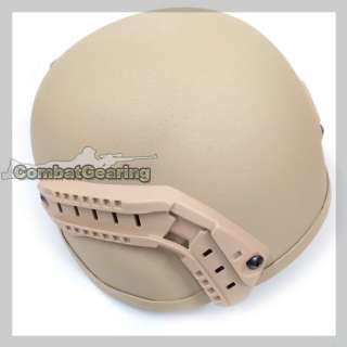 MICH 2000 Helmet with NVG Mount and Side Rail   TAN  