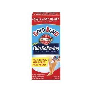  Gold Bond Pain Relieving Foot Roll on, Size 2.5 oz 