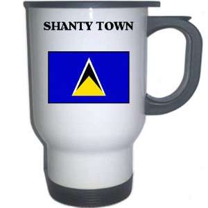  Saint Lucia   SHANTY TOWN White Stainless Steel Mug 